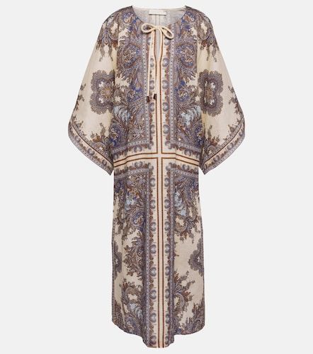 Cafetan Ottie en lin à imprimé paisley - Zimmermann - Modalova