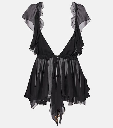 Chloé Top en georgette de soie - Chloe - Modalova