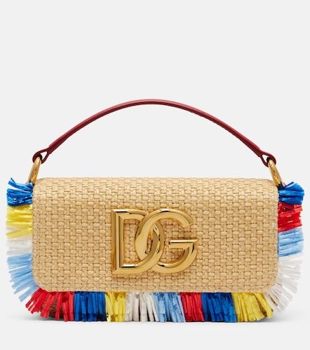 Sac 3.5 Small à effet raphia - Dolce&Gabbana - Modalova