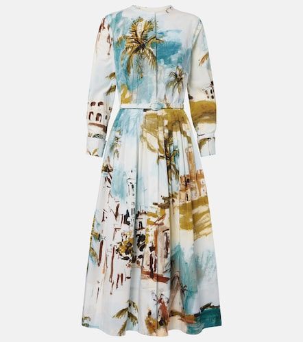 Robe de cocktail en coton mélangé - Oscar de la Renta - Modalova