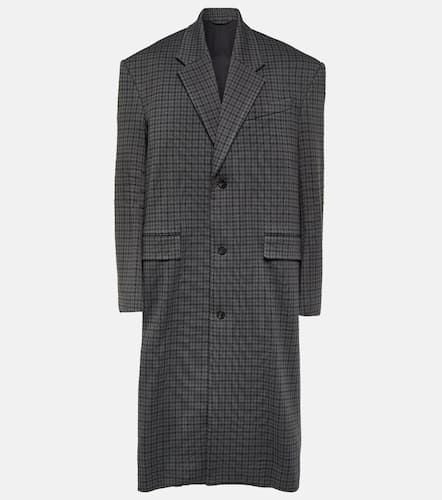 Manteau oversize à carreaux - Balenciaga - Modalova