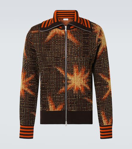 Cardigan imprimé en laine mélangée - Dries Van Noten - Modalova