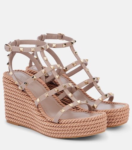 Sandales compensées en cuir - Valentino Garavani - Modalova