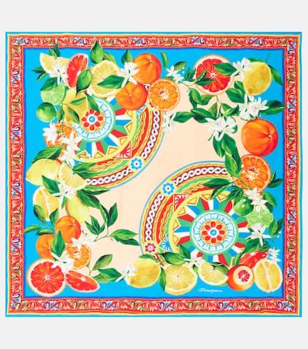 Foulard imprimé en soie - Dolce&Gabbana - Modalova