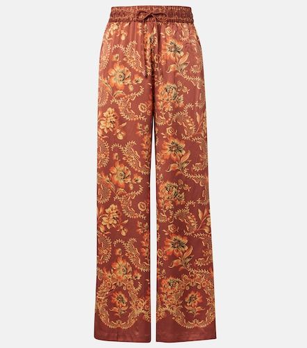 Alémais Pantalon ample Seraphina imprimé en soie - Alemais - Modalova