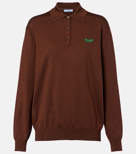 Prada Polo en soie mélangée - Prada - Modalova