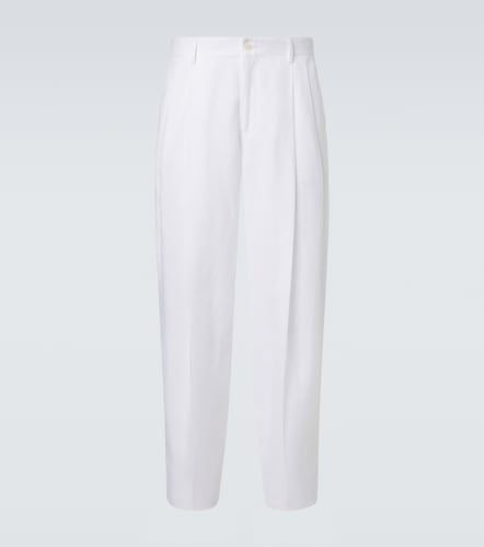Pantalon fuselé en lin - Dolce&Gabbana - Modalova