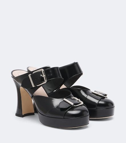 Mules Buckle Sculpt en cuir - Simone Rocha - Modalova