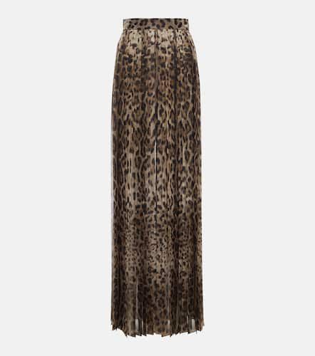 Jupe longue à motif léopard - Dolce&Gabbana - Modalova