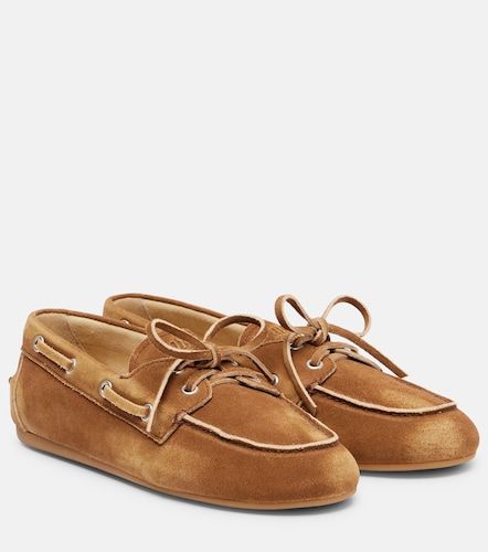 Miu Miu Chaussures bateau en daim - Miu Miu - Modalova