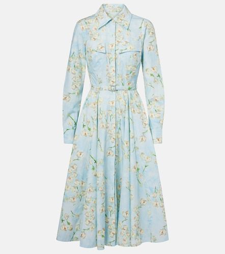 Robe chemise en popeline de coton à motif floral - Emilia Wickstead - Modalova