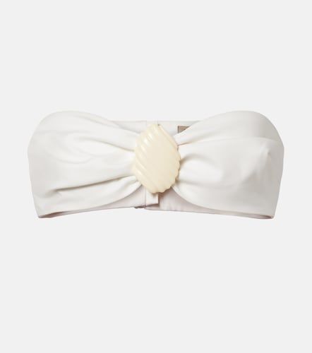 Top bandeau en coton mélangé à ornement - Adriana Degreas - Modalova