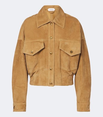 Versace Veste blouson en daim - Versace - Modalova
