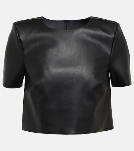 T-shirt raccourci en cuir synthétique - Wolford - Modalova