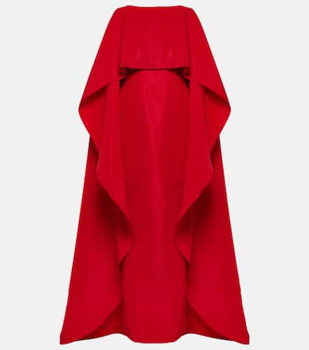 Robe cape longue en soie - Carolina Herrera - Modalova