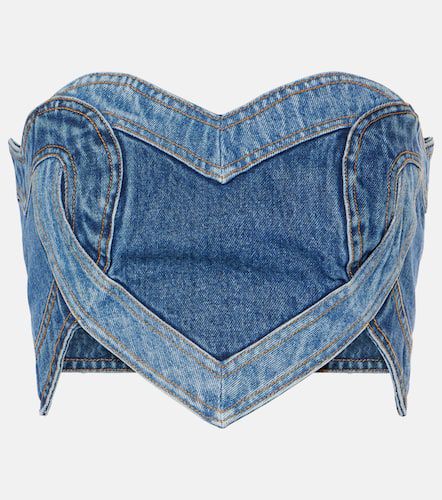 Area Top bustier en denim - Area - Modalova