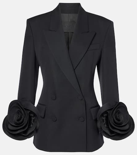 Blazer en laine vierge à fleurs - Valentino - Modalova