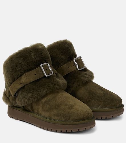 Bottines en daim et peau lainée - Burberry - Modalova