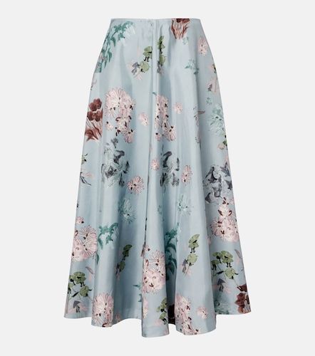 Jupe midi Varda en soie à fleurs - Altuzarra - Modalova