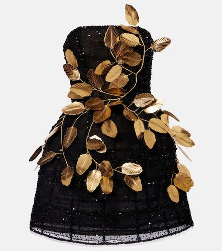 Robe de cocktail à ornements - Oscar de la Renta - Modalova