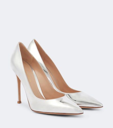 Escarpins Gianvito 105 en cuir métallisé - Gianvito Rossi - Modalova
