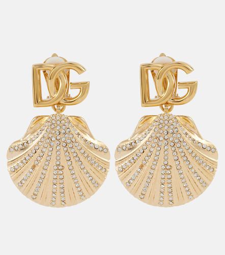 Boucles d’oreilles clip Capri DG à cristaux - Dolce&Gabbana - Modalova