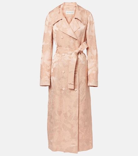 Manteau en jacquard de lin mélangé - Dries Van Noten - Modalova