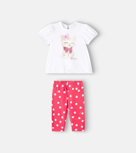 Bébé – Ensemble chemise et pantalon à pois - Monnalisa - Modalova