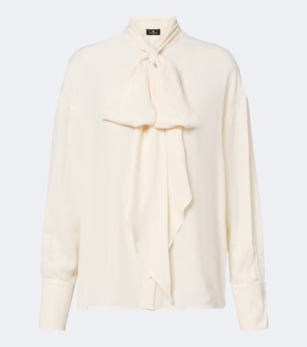 Blouse à col lavallière en jacquard - Etro - Modalova