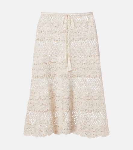 Jupe midi Marianne en crochet de coton - Anna Kosturova - Modalova