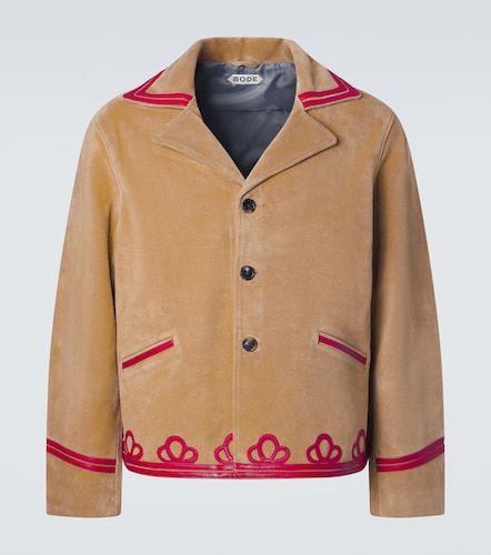 Bode Veste Trefoil en daim et cuir - Bode - Modalova