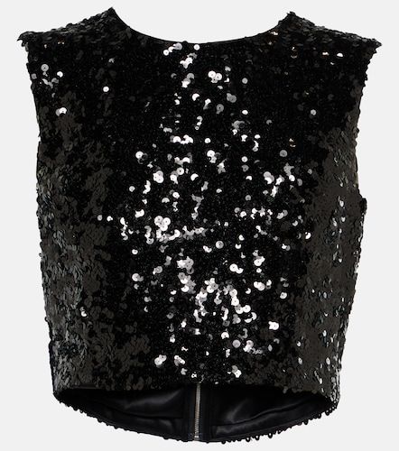 Dolce&Gabbana Crop top à sequins - Dolce&Gabbana - Modalova