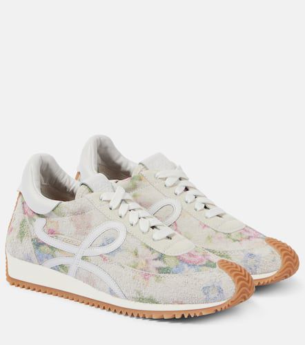 Baskets Flow Runner en daim à fleurs - Loewe - Modalova