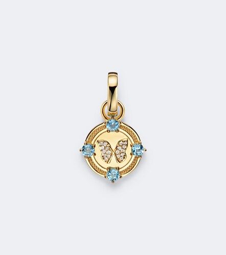 Pendentif Reverie Butterfly en or 18 ct, diamants et topazes - FoundRae - Modalova