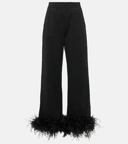 Pantalon de survêtement en coton à plumes - Prada - Modalova
