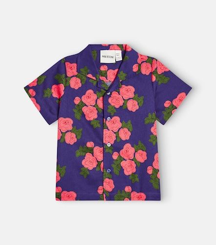 Mini Rodini Chemise Roses en coton - Mini Rodini - Modalova