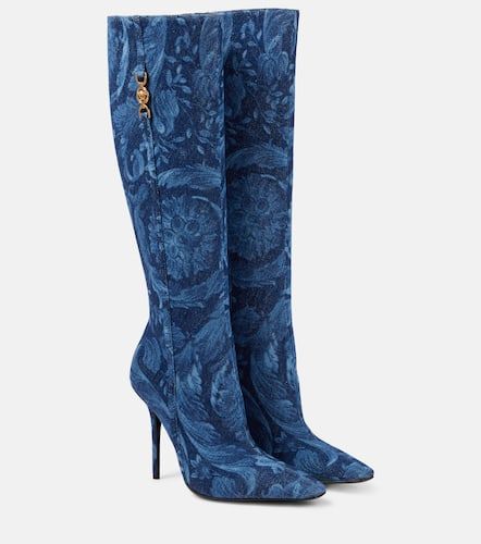 Versace Bottes Barocco en jacquard - Versace - Modalova