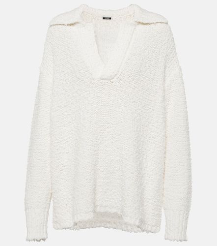 Pull polo texturé en coton mélangé - Joseph - Modalova