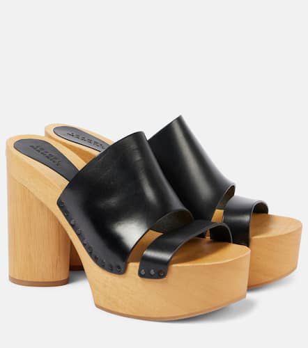 Mules à plateau Hyun en cuir - Isabel Marant - Modalova