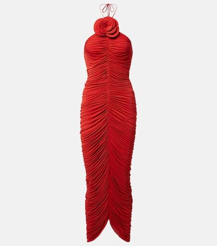 Robe froncée à appliqué floral - Magda Butrym - Modalova