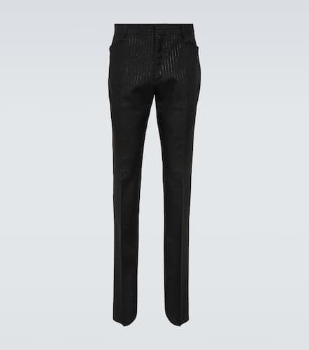 Pantalon slim Atticus rayé en jacquard - Tom Ford - Modalova