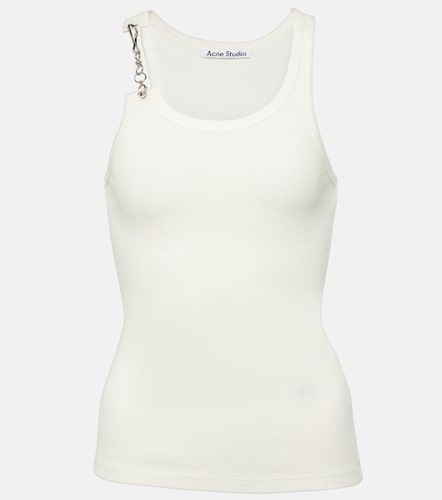 Top en jersey de coton à détail chaîne - Acne Studios - Modalova