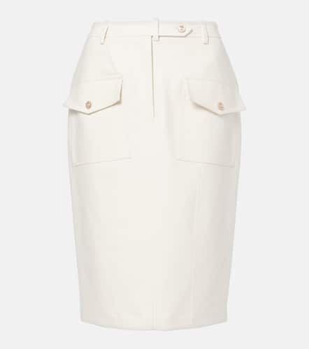 Jupe midi en coton mlang - Tom Ford - Modalova