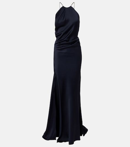 Robe longue en crêpe de satin - Victoria Beckham - Modalova