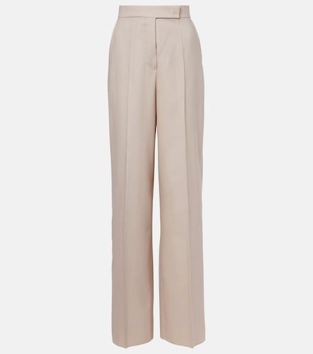 Pantalon ample en laine et mohair mélangés - Max Mara - Modalova