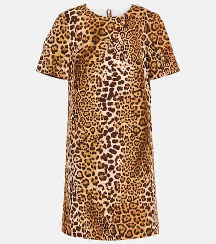 Robe en coton mélangé à motif léopard - Carolina Herrera - Modalova