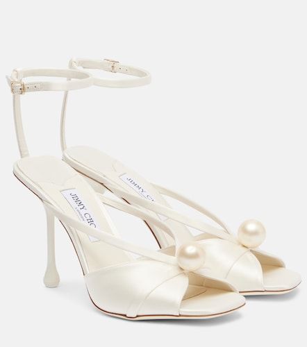 Sandales Siva 95 en satin à ornements - Jimmy Choo - Modalova