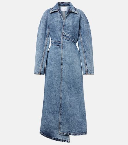 Alaïa Manteau asymétrique en jean - Alaia - Modalova