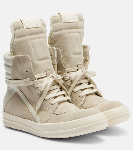 Baskets Temple Geobasket en daim - Rick Owens - Modalova
