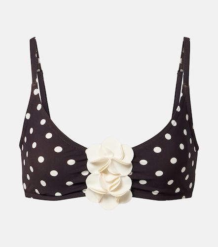 Haut de bikini à pois et appliqués - Karla Colletto - Modalova